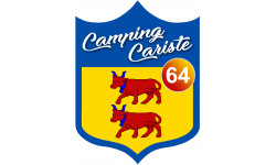 campingcariste Béarnais 64 - 10x7.5cm - Sticker/autocollant
