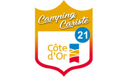 Camping car Côte d'or 21 - 20x15cm - Sticker/autocollant