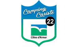 Camping car Côtes d'Armor 22 - 20x15cm - Sticker/autocollant