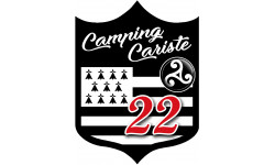 campingcariste Breton 22 - 10x7.5cm - Sticker/autocollant