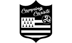 blason camping cariste Breton - 20x15cm - Sticker/autocollant