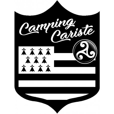 campingcariste Breton - 10x7.5cm - Sticker/autocollant
