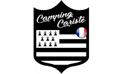 Camping cariste Bretagne - 10x7.5cm - Sticker/autocollant
