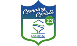 Camping car Creuse 23 - 20x15cm - Sticker/autocollant