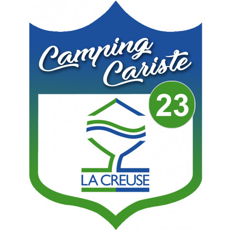 campingcariste Creuse 23 - 15x11.2cm - Sticker/autocollant