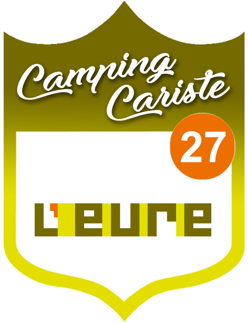 campingcariste l'Eure 27 - 10x7.5cm - Sticker/autocollant