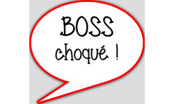 Autocollants : boss choqué