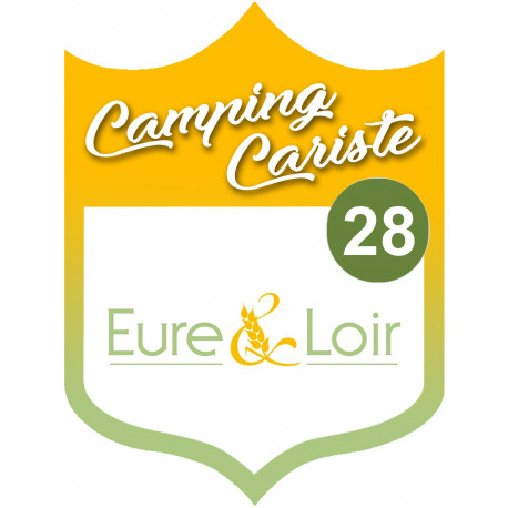 campingcariste l'Eure et Loir 28 - 10x7.5cm - Sticker/autocollant