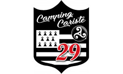 blason camping Breton 29 - 15x11.2cm - Sticker/autocollant