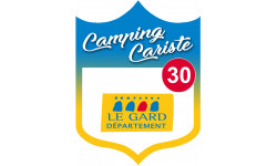 campingcariste le Gard 30 - 15x11.2cm - Sticker/autocollant