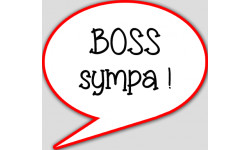 boss sympa - 15x13.5cm - sticker/autocollant