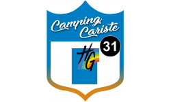 campingcariste Haute Garonne 31 - 15x11.2cm - Sticker/autocollant