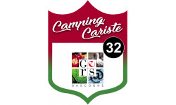 campingcariste Gers 32 - 15x11.2cm - Sticker/autocollant