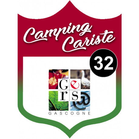 campingcariste Gers 32 - 20x15cm - Sticker/autocollant