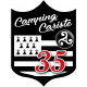 campingcariste Breton 35 - 10x7.5cm - Sticker/autocollant