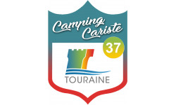 campingcariste Touraine 37 - 10x7.5cm - Sticker/autocollant
