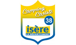 campingcariste Isère 38 - 15x11.2cm - Sticker/autocollant