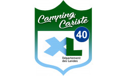campingcariste Landes 40 - 15x11.2cm - Sticker/autocollant