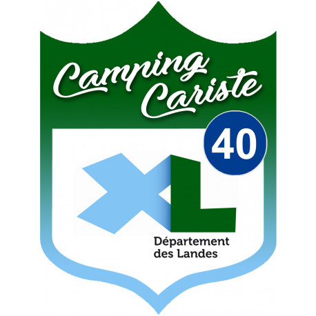 campingcariste Landes 40 - 15x11.2cm - Sticker/autocollant