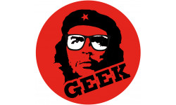 Sticker / autocollant : geek Che Guevara - 10cm