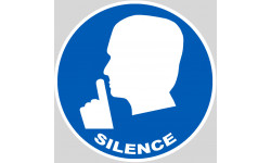 Silence - 10cm - Sticker/autocollant