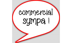 Autocollants : commercial sympa