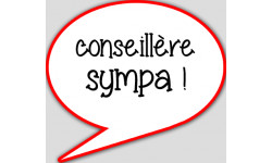 Autocollants : conseillère sympa