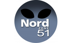 Nord zone 51 - 20cm - Sticker/autocollant