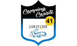 blason camping cariste Loir et Cher 41 - 10x7.5cm - Sticker/autocollant