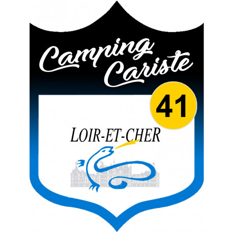 campingcariste Loir et Cher 41 - 15x11.2cm - Sticker/autocollant