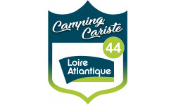 Sticker / autocollant : blason camping cariste Loire Atlantique 44 - 20x15cm