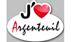 j'aime Argenteuil - 13x10cm - Sticker/autocollant