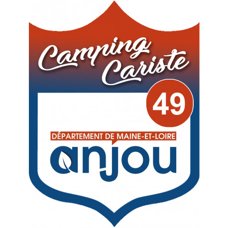 campingcariste anjou 49 - 15x11.2cm - Sticker/autocollant