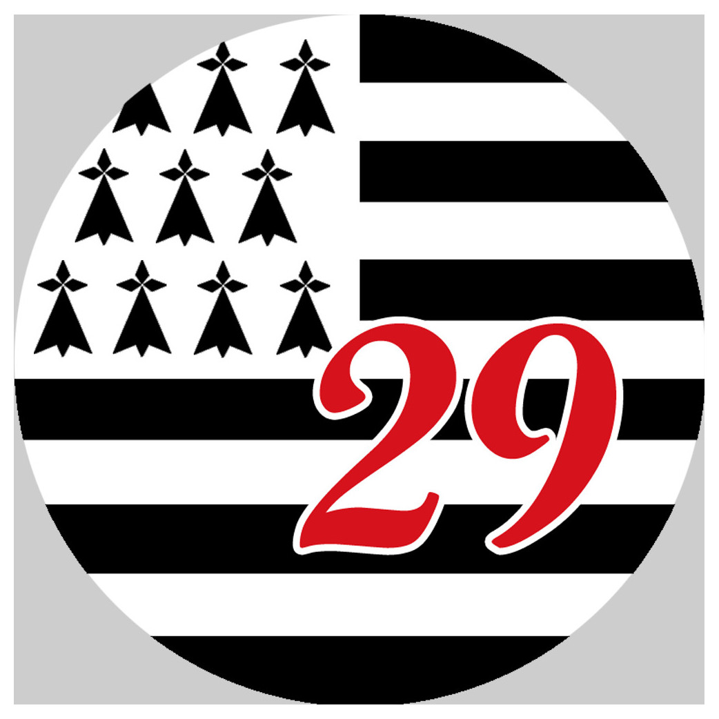 Bretagne 29 - 15cm - Sticker/autocollant