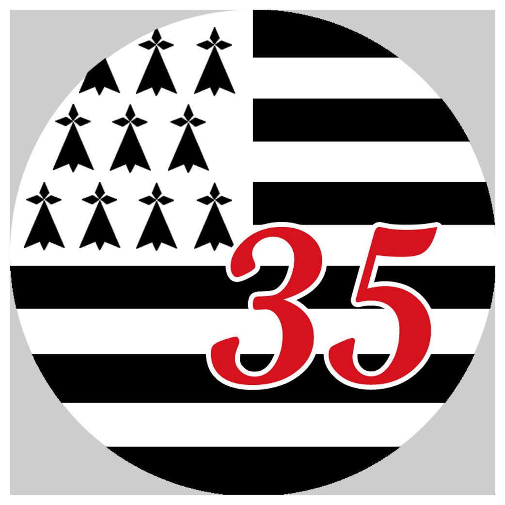 Bretagne 35 - 15cm - Sticker/autocollant