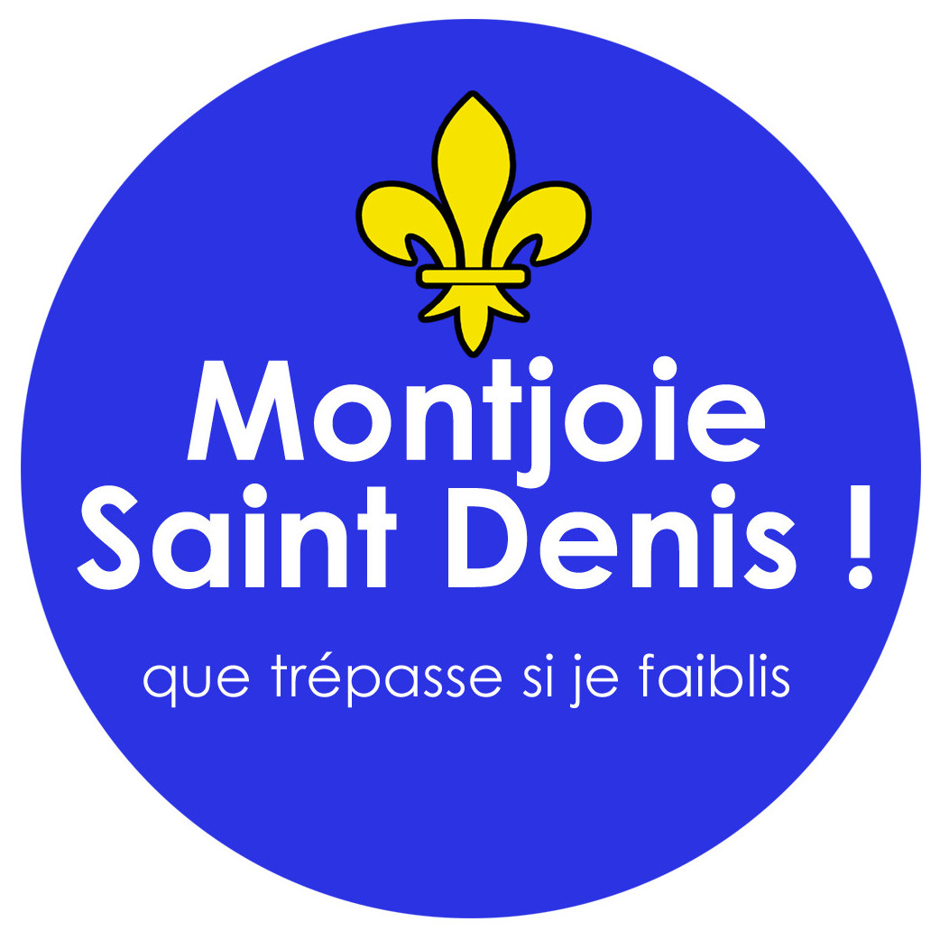 Montjoie Saint Denis - 10cm - Sticker/autocollant