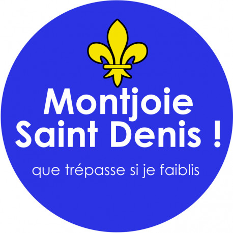 Montjoie Saint Denis - 10cm - Sticker/autocollant
