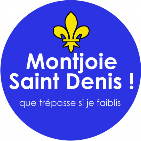 Montjoie Saint Denis - 20cm - Sticker/autocollant Montjoie Saint Denis - 20cm - Sticker/autocollant