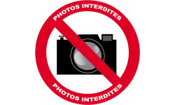 Photos interdites (5cm) - Sticker / autocollant