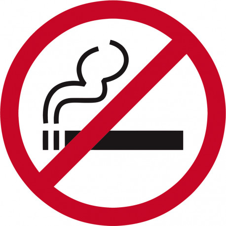interdit de fumer - 5cm - Sticker/autocollant