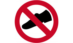pictogramme Chaussures interdit
