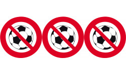 Ballon interdit - 3x10cm - Sticker/autocollant