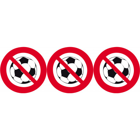 Ballon interdit - 3x10cm - Sticker/autocollant