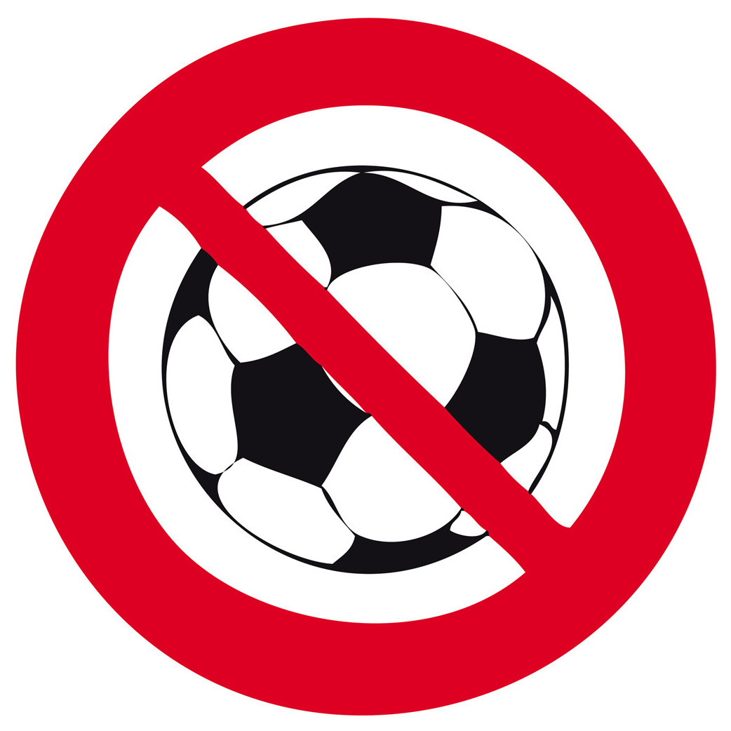 Ballon interdit - 10cm - Sticker/autocollant