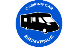 bienvenue aux camping car - 20cm - Sticker/autocollant