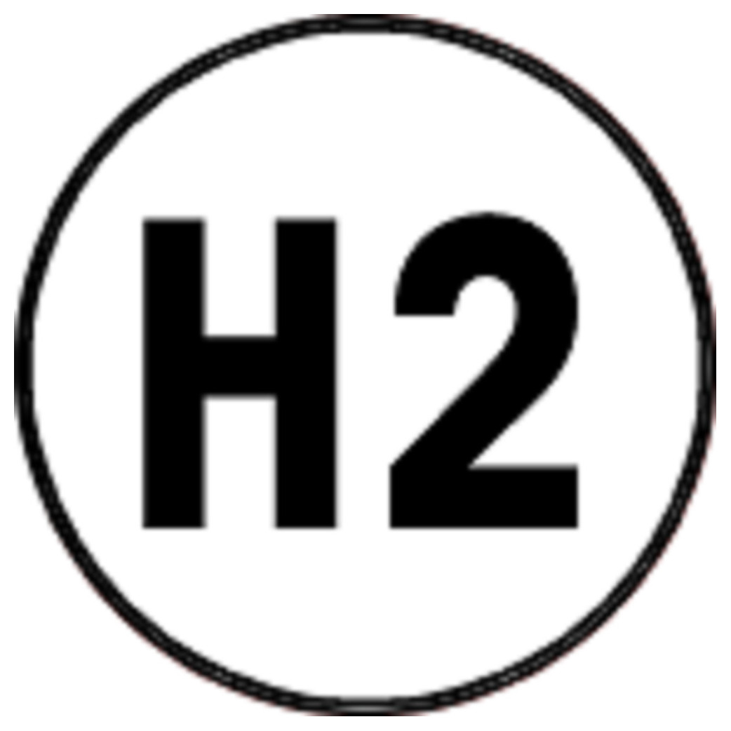 H2 - 5x5cm - Sticker/autocollant