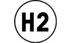 Sticker / autocollant : H2 - 5x5cm