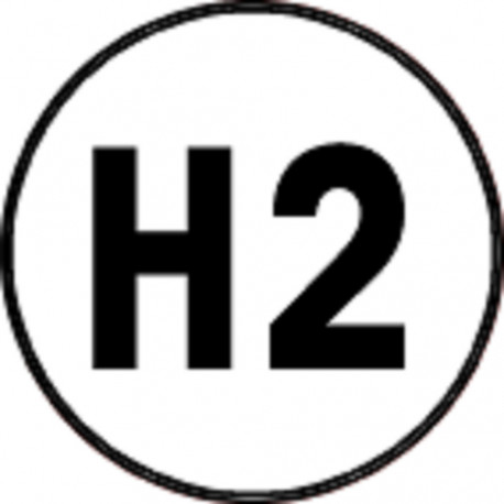 H2 - 5x5cm - Sticker/autocollant