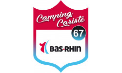 campingcariste Bas-Rhin 67 - 10x7.5cm - Sticker/autocollant
