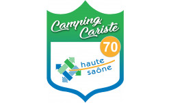 blason camping cariste Haute Saône 70 - 10x7.5cm - Sticker/autocollant